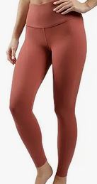 Orange color workout leggings 