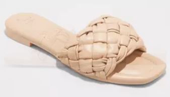 Flat Braided Cream Sandal