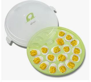 Deviled Eggs food storage container with a lid