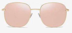 Pink and Gold frame aviator sunglasses 