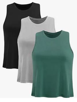 Multi-pack tank tops for working out