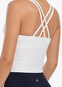 White tank top with padded bra