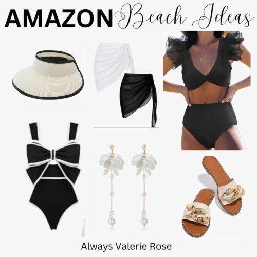 Black and White Beach Outfit Styles from Amazon