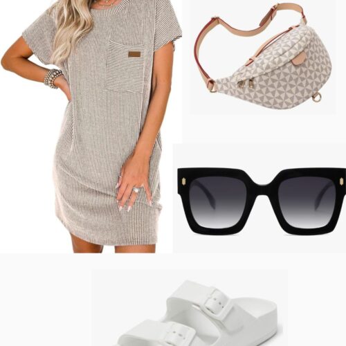 Dressing Up a T-Shirt Dress