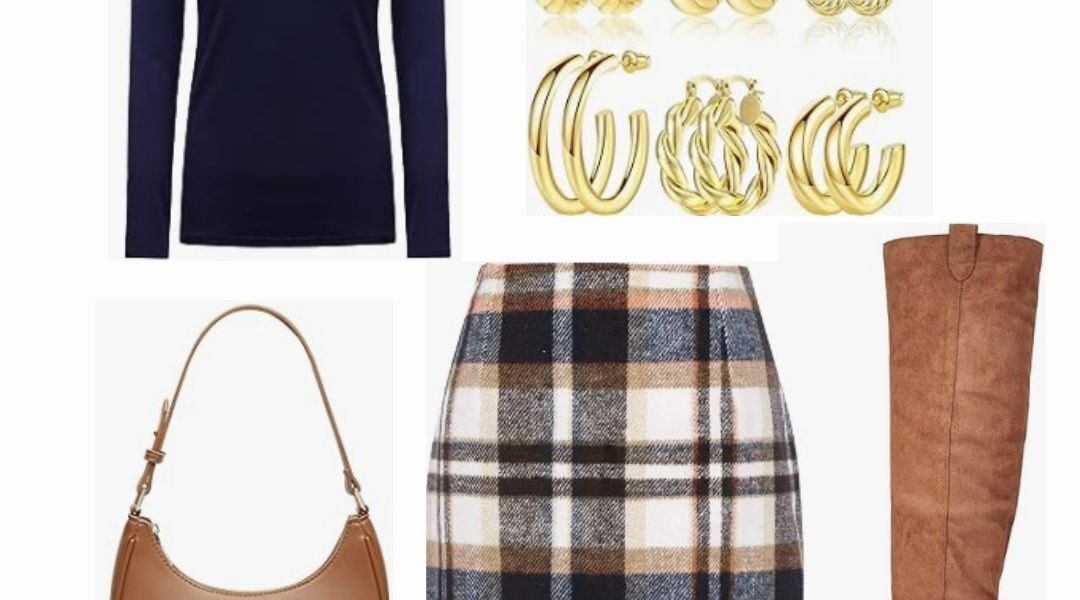 The Cutest Plaid Skirt for Fall!